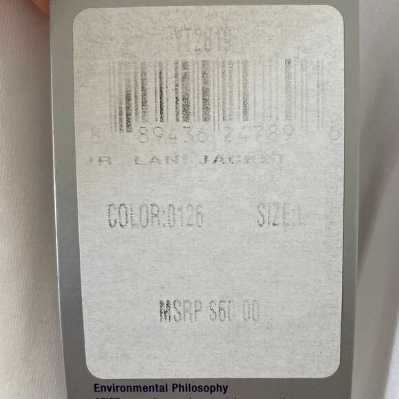 NEW ASICS Junior's Lani Track Jacket Size Large Red White Sports Full Zip Hood - Picture 3 of 4